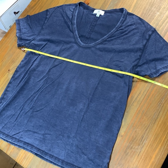 AG Midnight Blue Scoop neck Short sleeve Cotton Tee - Picture 4 of 8